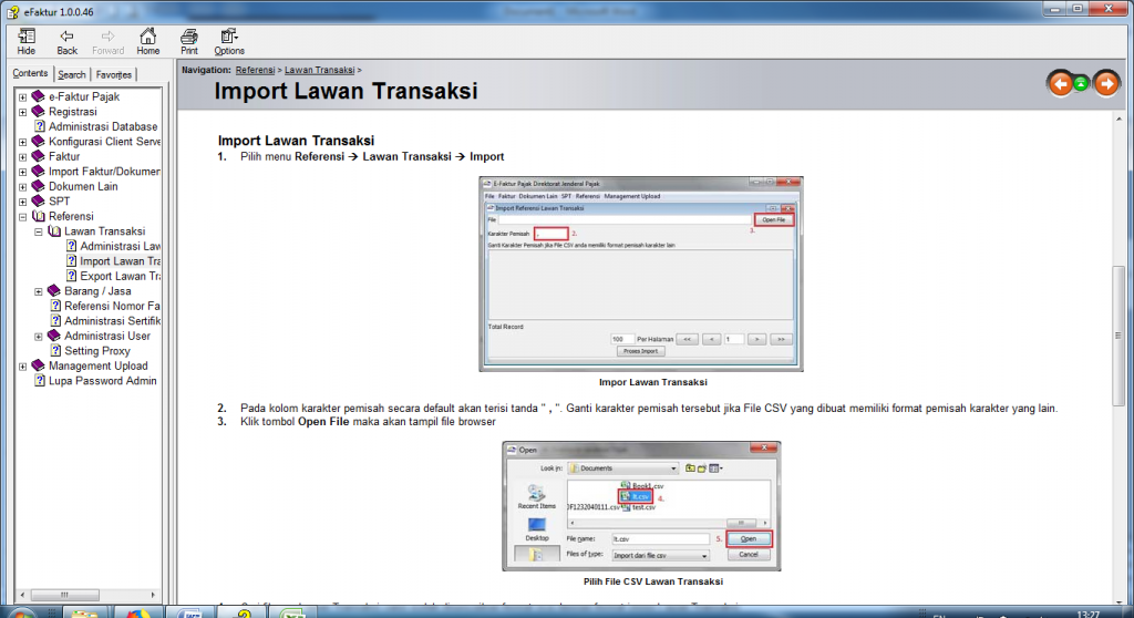 Import Data Lawan Transaksi pada eFaktur eFaktur Pajak Import Data Lawan Transaksi pada eFaktur eFaktur Pajak