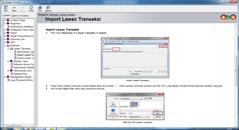 Import Data Lawan Transaksi Pada EFaktur - E-Faktur Pajak
